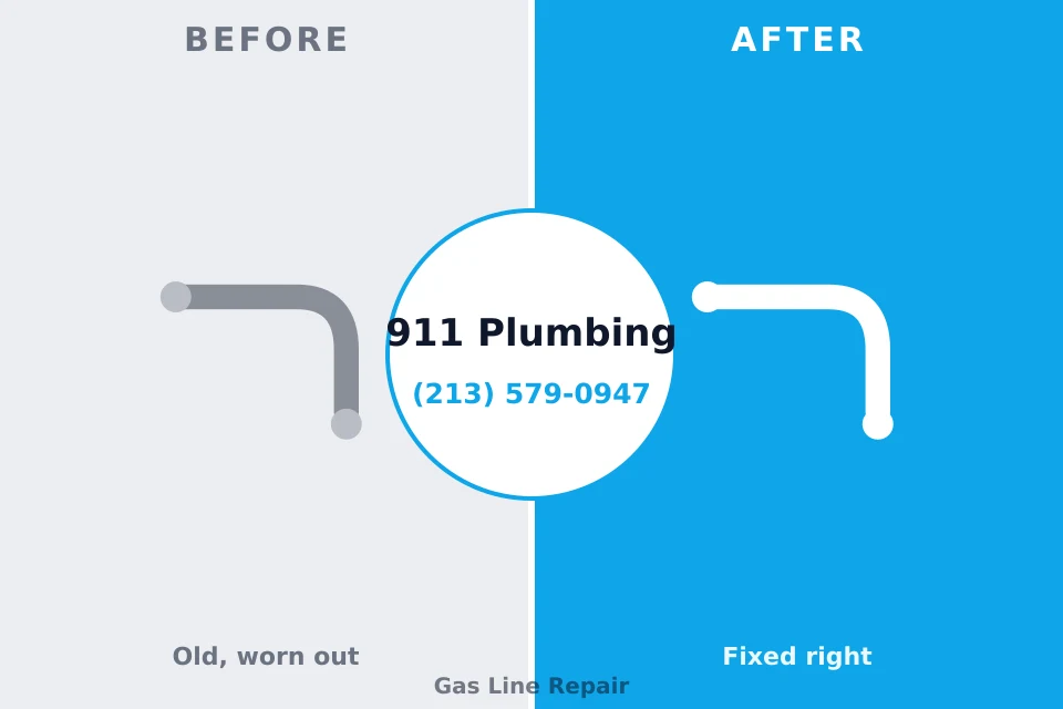 Before and after: plumbing repair Notre Dame, IN